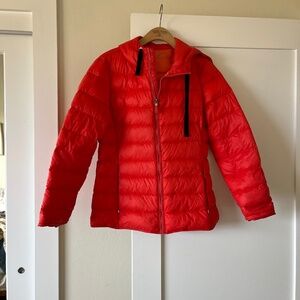 Calvin Kline tomato puffy jacket